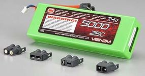 Venom 25C 7.4V 5000mAh 2S LiPo Hardcase, UNI 1.0 PLUG Venom 25C 7.4V 5000mAh 2S LiPo Hardcase, UNI 1.0 PLUG