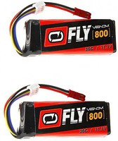 Venom LiPo 3S 11.1V 800mAh 30C JST Plug (2) Venom LiPo 3S 11.1V 800mAh 30C JST Plug (2)