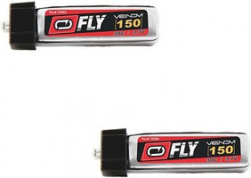 Venom LiPo 1S 3.7V 150mAh 30C JST-MCX Plug (2) Venom LiPo 1S 3.7V 150mAh 30C JST-MCX Plug (2)