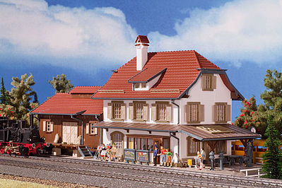Vollmer Brunntal Station Kit HO Scale Model Railroad Building #43450