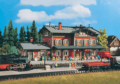 Vollmer Waldbronn Station Kit HO Scale Model Railroad Building #43505