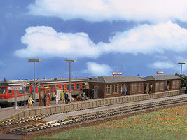 Vollmer Wiesental Station w/Platform Kit HO Scale Model Railroad Building #43550 Vollmer Wiesental Station w/Platform Kit HO Scale Model Railroad Building #43550