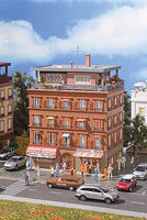 Vollmer Brick Apartment Building w/Penthouse Kit HO Scale Model Railroad Building #43611 Vollmer Brick Apartment Building w/Penthouse Kit HO Scale Model Railroad Building #43611