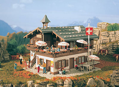 Vollmer Alpine Restaurant Kit HO Scale Model Railroad Building #43706