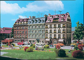 Vollmer Three Apartments Kit HO Scale Model Railroad Building #43780 Vollmer Three Apartments Kit HO Scale Model Railroad Building #43780
