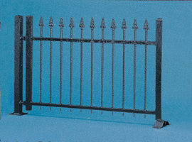 Vollmer Iron Fence (Black) HO Scale Model Railroad Building Accessory #45007