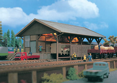 Vollmer Freight Shed Kit HO Scale Model Railroad Building #45700