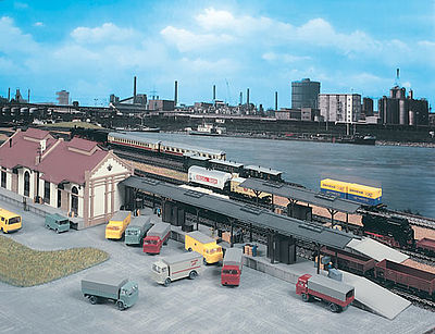 Vollmer Freight Loading Platform Kit HO Scale Model Railroad Building #45716
