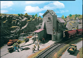 Vollmer Gravel Loader Kit HO Scale Model Railroad Building #45723 Vollmer Gravel Loader Kit HO Scale Model Railroad Building #45723