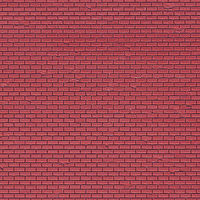 Vollmer Red Brick Sheet (5) HO Scale Model Railroad Building Accessory #46033