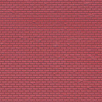Vollmer Red Brick Sheet (5) N Scale Model Railroad Building Accessory #47349