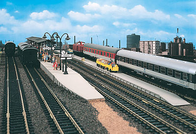 Vollmer Station Platform Kit 18-1/8 x 5/8 N Scale Model Railroad Building Accessory #47503