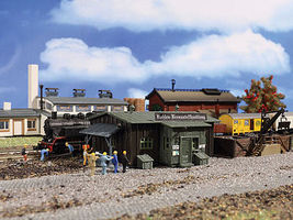 Vollmer Coaling Station/Depot Kit N Scale Model Railroad Building #47554