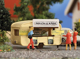 Vollmer Milk & Cheese Stand Concession Trailer N Scale Model Railroad Building #47620 Vollmer Milk & Cheese Stand Concession Trailer N Scale Model Railroad Building #47620