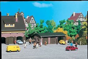 Vollmer Three Car Garage Kit N Scale Model Railroad Building #47778 Vollmer Three Car Garage Kit N Scale Model Railroad Building #47778