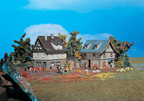 Vollmer Farmhouse With Barn Z Scale Model Railroad Building #49540 Vollmer Farmhouse With Barn Z Scale Model Railroad Building #49540