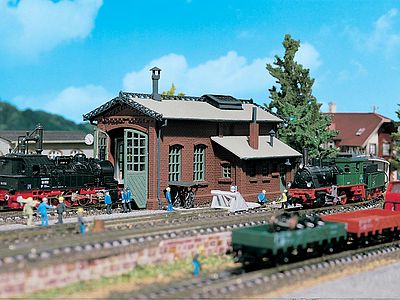 Vollmer Engine shed single track - N-Scale