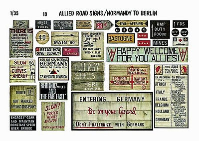 Verlinden 1/35 Allied Roadsigns Normandy to Berlin Diorama Book #0019