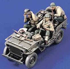Verlinden Willys Jeep Crew Resin Model Military Figure Kit 1/35 Scale #1525