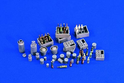 Verlinden Bottle, Crates & Cans Plastic Model Detailing Accessory 1/35 Scale #1643