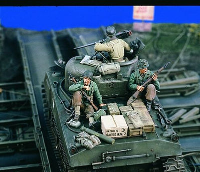 Verlinden US Tank Riders Set #1 Resin Model Military Figure Kit 1/35 Scale #1683