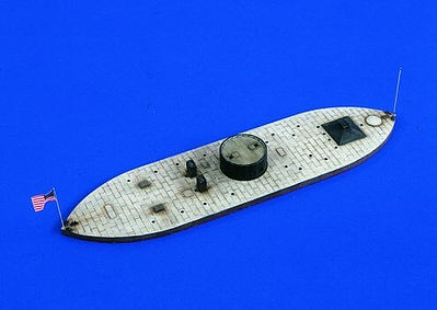 Verlinden USS Monitor Ironclad Waterline Plastic Model Ship Accessory 1/200 Scale #2078