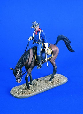 Verlinden 120mm Captain Cavalry of the Plains Resin Model Military Figure Kit 1/16 Scale #2086