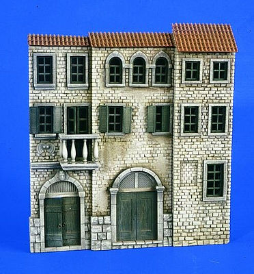Verlinden Italian 3-Story House Front Resin Military Diorama Kit 1/35 Scale #2260