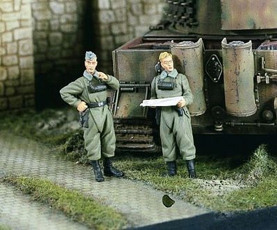 Verlinden German Dispatch Riders Resin Model Military Figure Kit 1/48 Scale #2298