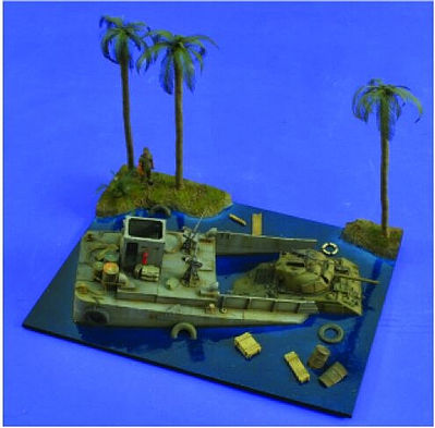 Verlinden Sunken LCM Resin Military Diorama Kit 1/35 Scale #2480