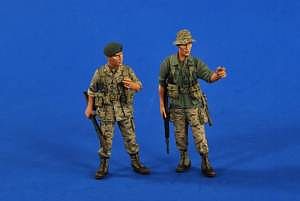 Verlinden Green Beret Vietnam (2) Resin Model Military Figure Kit 1/35 Scale #2611