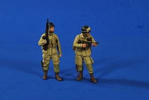 Verlinden WWII US Airborne Soldiers (2) Resin Model Military Figure Kit 1/35 Scale #2620
