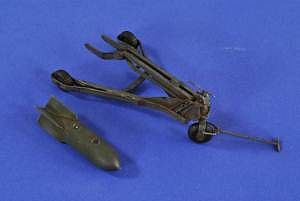 Verlinden Luftwaffe Bomb Loader Resin Military Diorama Kit 1/32 Scale #2676