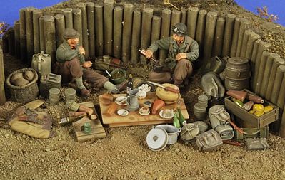 Verlinden WWII Camping Ground Access & 2 US Infantry Resin Military Diorama Kit 1/35 Scale #2779