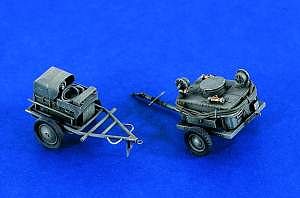 Verlinden Luftwaffe Airfield Carts Plastic Model Vehicle Accessory 1/48 Scale #380