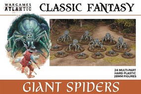 Wargames Fantasy Giant Spiders (24) Plastic Model Multipart Animal Figure Kit #cf3