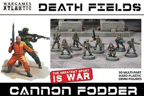 Wargames Death Fields Cannon Fodder (30) Plastic Model Multipart Fantasy Figure Kit #df5