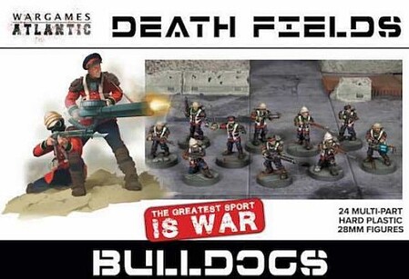 Wargames Death Fields Bulldogs Soldiers (24) Plastic Model Multipart Military Figure Kit #df7