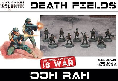 Wargames Death Fields Ooh Rah Soldiers (24) Plastic Model Multipart Military Figure Kit #df8
