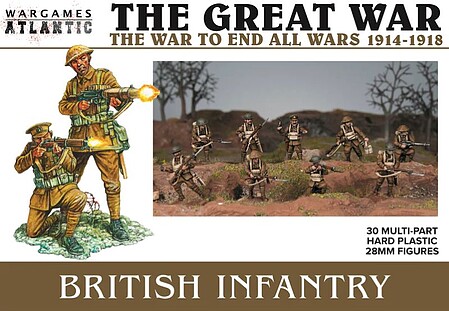 Wargames 28mm The Great War 1916-18- British Infantry (30)