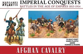 Wargames 28mm Imperial Conquests 1815-1914- Afghan Cavalry & Horses (12)