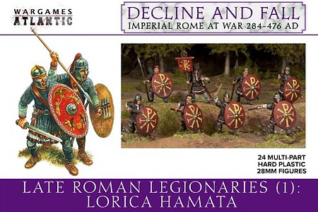Wargames Late Roman Legionaries: Lorica Hamata (24) Plastic Model Multipart Military Figures #lr1