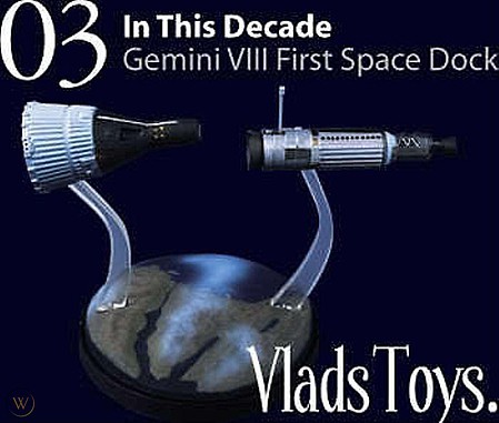 Royal-Museum Gemini VIII First Space Dock Space Program Plastic Model Kit #10003