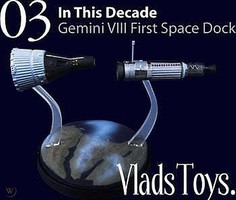 Royal-Museum Gemini VIII First Space Dock Space Program Plastic Model Kit #10003