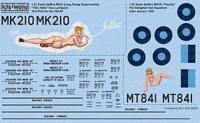 Warbird Spitfire Mk IXc (LRE) Tolly Hello, MK VIII Plastic Model Aircraft Decal 1/32 Scale #132
