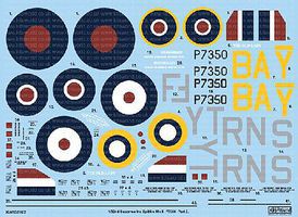 Warbird Supermarine Spitfire Mk IIa BBMF Pt.2 Plastic Model Aircraft Decal 1/32 Scale #132102 Warbird Supermarine Spitfire Mk IIa BBMF Pt.2 Plastic Model Aircraft Decal 1/32 Scale #132102