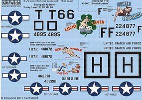 Warbird B29 Superfortress Nose Art Plastic Model Aircraft Decal 1/144 Scale #144001 Warbird B29 Superfortress Nose Art Plastic Model Aircraft Decal 1/144 Scale #144001