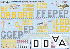 Warbird B17s Mount' N Ride, Holy Terror III, Mason & Dixon, Queenie Decal 1/48 Scale #148007