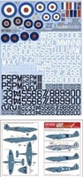 Warbird Supermarine Spitfire PRU Mk XIX Generic Set- Pre/Post War Roundels, Serials & St 1/48 #148091 Warbird Supermarine Spitfire PRU Mk XIX Generic Set- Pre/Post War Roundels, Serials & St 1/48 #148091