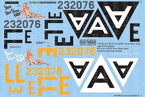 Warbird B17G Shoo Shoo Baby Late WWII & Current Plastic Model Aircraft Decals 1/48 Scale #148133 Warbird B17G Shoo Shoo Baby Late WWII & Current Plastic Model Aircraft Decals 1/48 Scale #148133